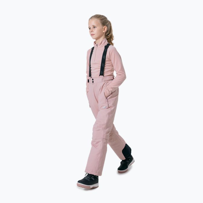 Bluză fleece pentru copii 4F roză HJZ22-JBIDP001 2