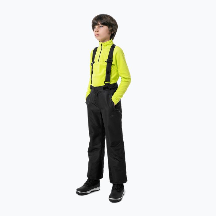 Bluză fleece pentru copii 4F verde HJZ22-JBIMP001 2