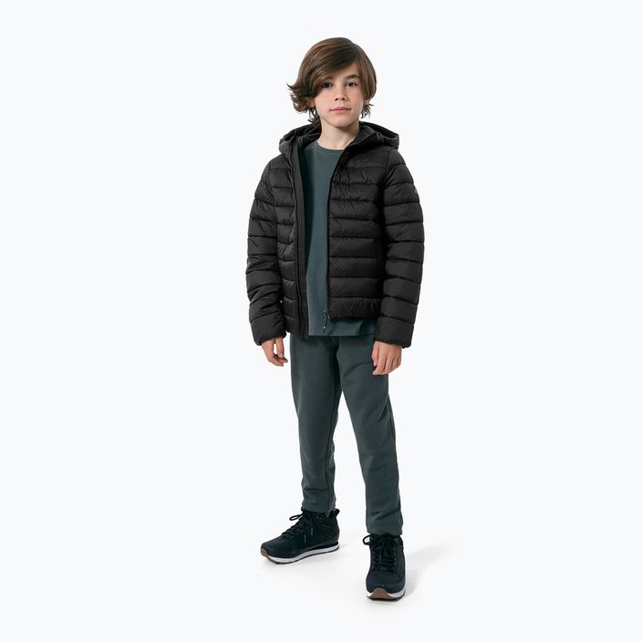 Jachetă 4F pentru copii  negru HJZ22-JKUMP001 2