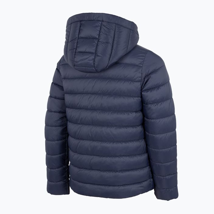 Jachetă de puf 4F pentru copii  albastru marin HJZ22-JKUDP001 5