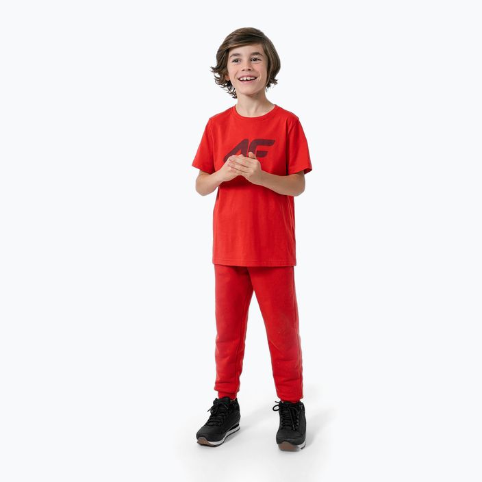 Tricou 4F pentru copii HJZ22-JTSM002 roșu 2