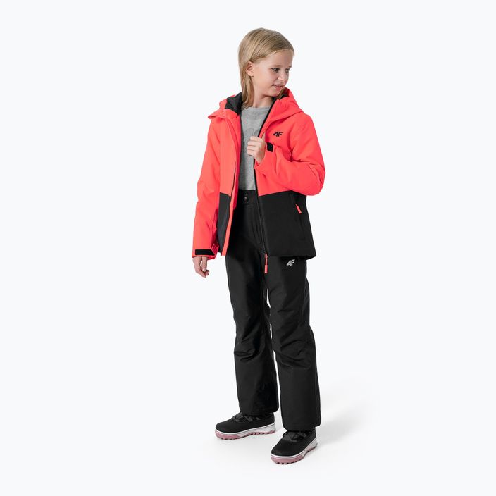 Jachetă de schi pentru copii 4F roz HJZ22-JKUDN001 2