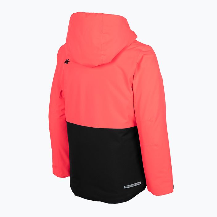 Jachetă de schi pentru copii 4F roz HJZ22-JKUDN001 4