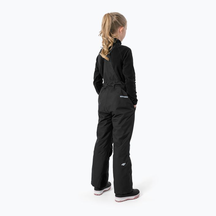 Pantaloni de schi pentru copii 4F JSPDN001 negru HJZ22-JSPDN001 3