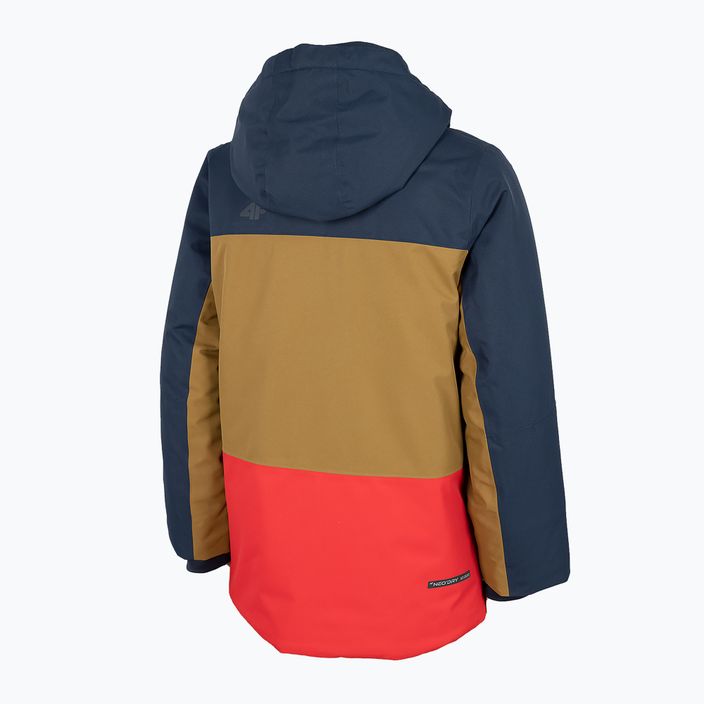 Jachetă de schi colorată 4F pentru copii HJZ22-JKUMN004 4