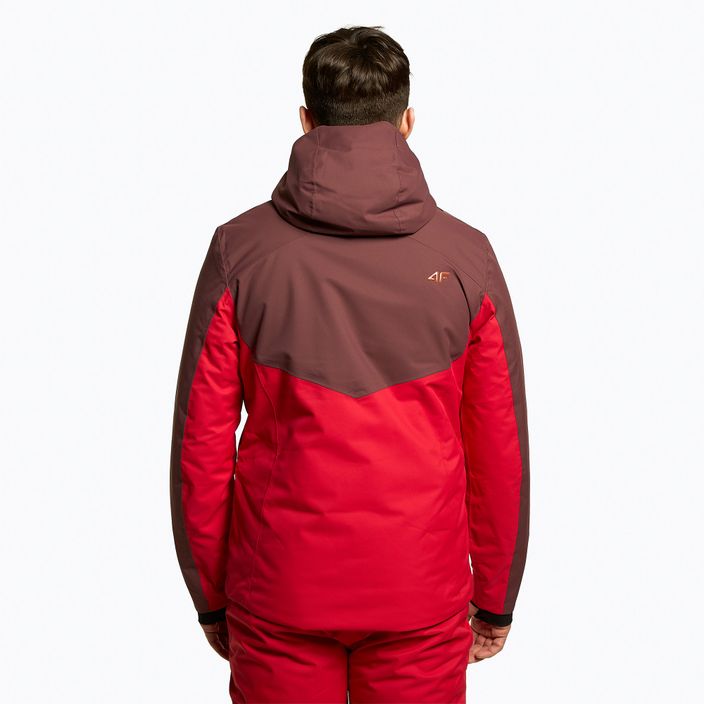Jachetă de schi pentru bărbați 4F roșu H4Z22-KUMN011 3