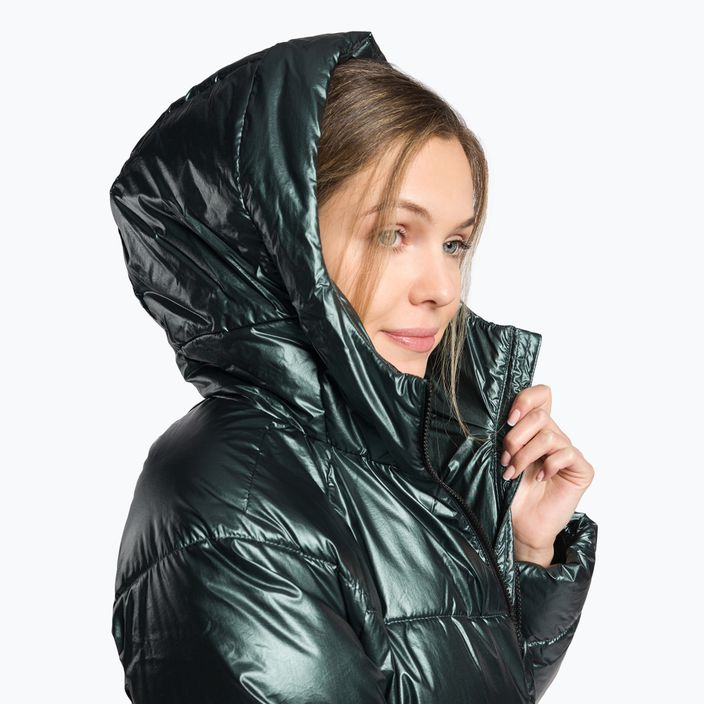 Jachetă în puf pentru femei 4F verde H4Z22-KUDP010 5
