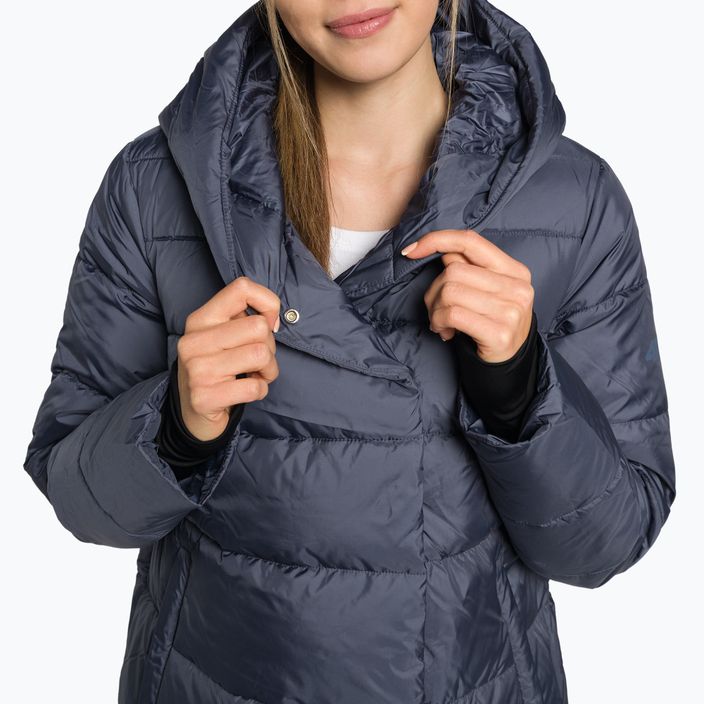 Jachetă în puf pentru femei 4F gri H4Z22-KUDP018 6