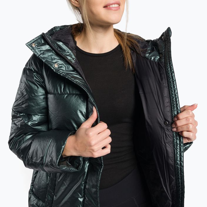 Jachetă în puf pentru femei 4F verde H4Z22-KUDP011 6
