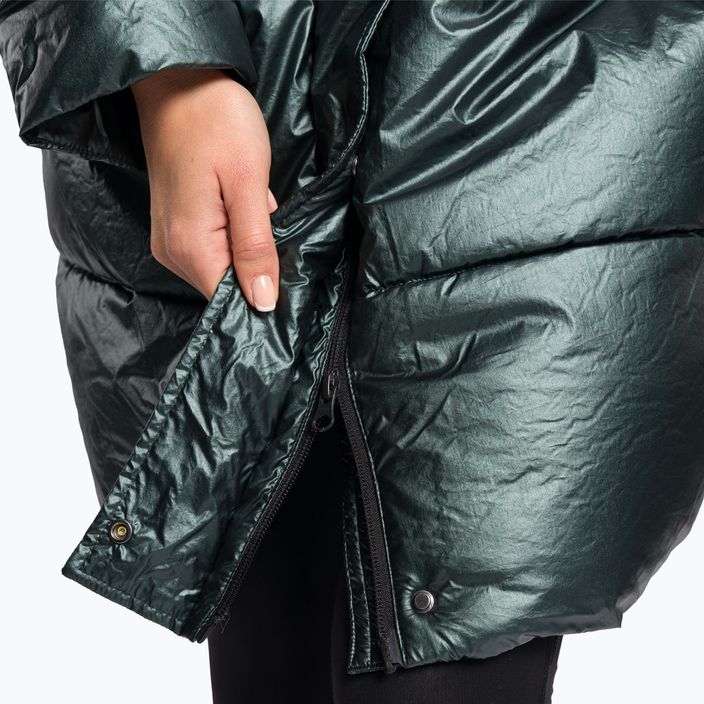 Jachetă în puf pentru femei 4F verde H4Z22-KUDP011 9