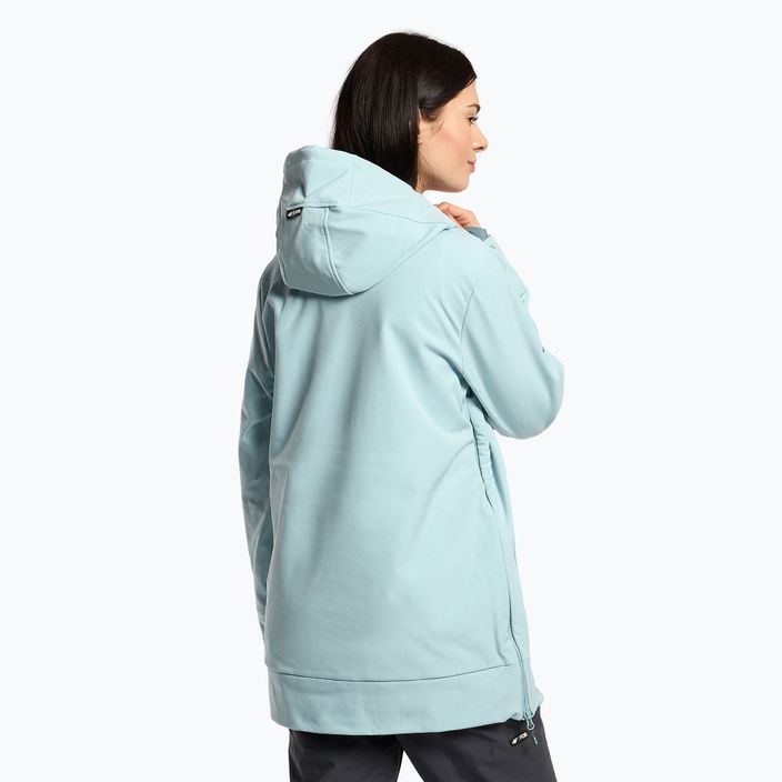 Jachetă de snowboard pentru femei 4F SFD001F softshell albastru deschis H4Z22-SFD001F 3