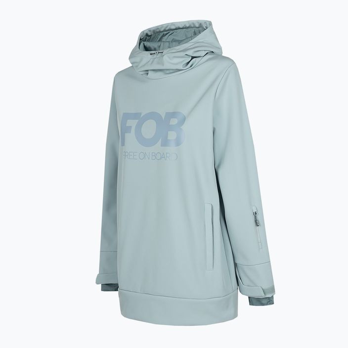 Jachetă de snowboard pentru femei 4F SFD001F softshell albastru deschis H4Z22-SFD001F 7