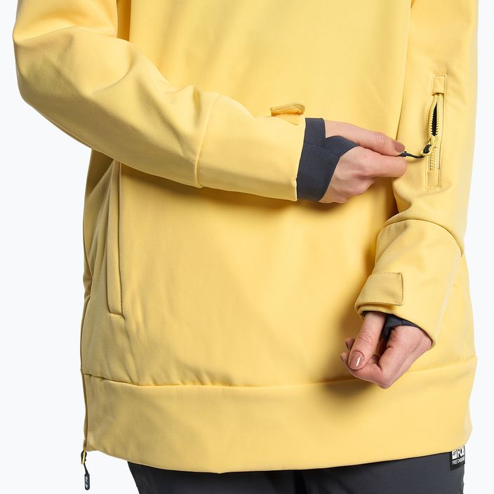 Jachetă de snowboard pentru femei 4F SFD001F softshell galben H4Z22-SFD001F 6