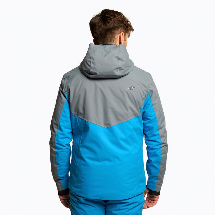 Jachetă de schi pentru bărbați 4F albastru-gri H4Z22-KUMN011 3