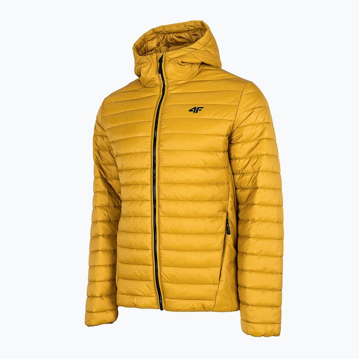 Jachetă de puf pentru bărbați 4F galben H4Z22-KUMP004 8