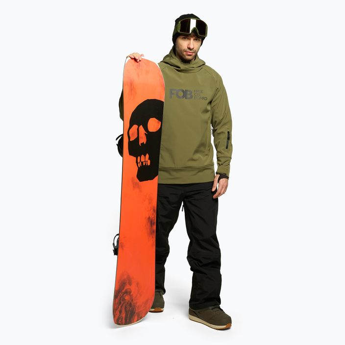 Jachetă de snowboard pentru bărbați 4F kaki H4Z22-SFM001F 2