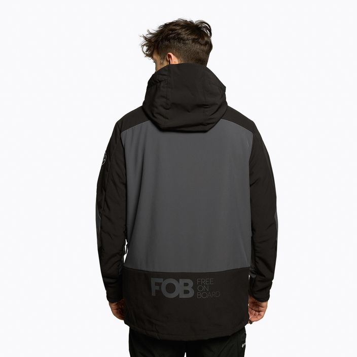 Jachetă de snowboard pentru bărbați 4F negru H4Z22-SFM002F 3