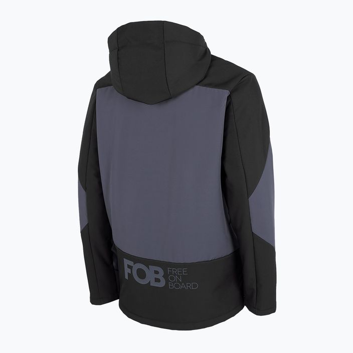 Jachetă de snowboard pentru bărbați 4F negru H4Z22-SFM002F 8
