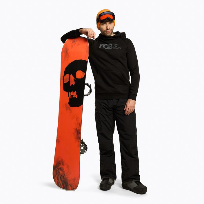 Hanorac de snowboard pentru bărbați 4F negru H4Z22-BLM021 2