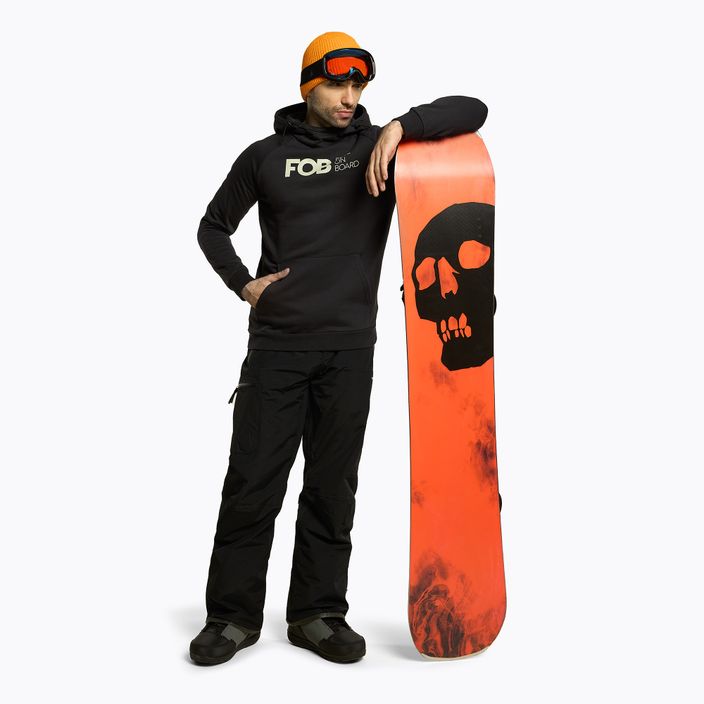 Hanorac de snowboard pentru bărbați 4F grafit H4Z22-BLM021 2