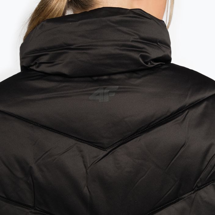 Jachetă în puf pentru femei 4F negru H4Z22-KUDP019 8