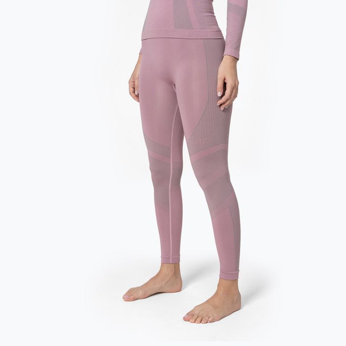 Pantaloni termoactivi pentru femei 4F roz H4Z22-BIDB030D