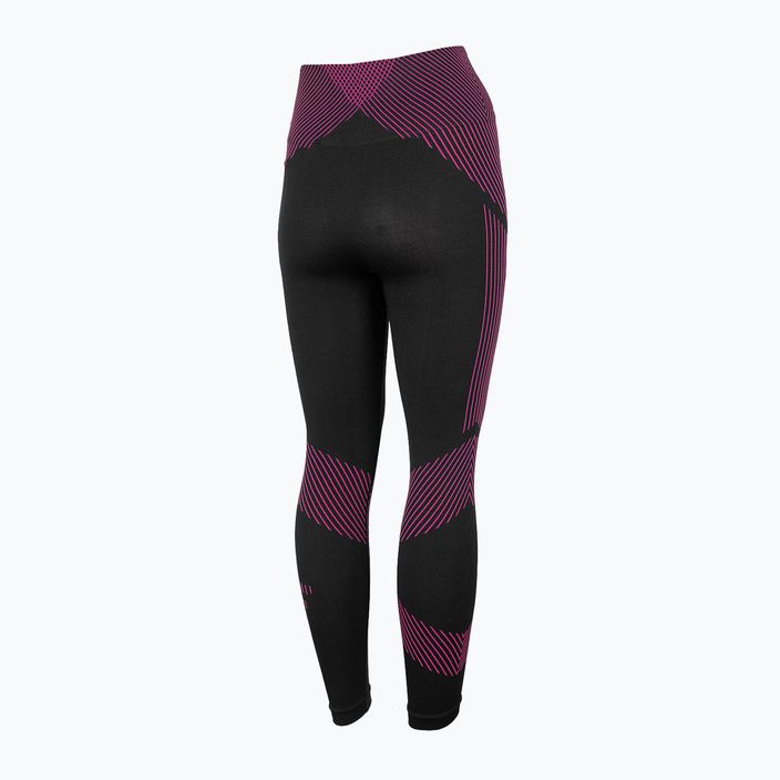 Pantaloni termoactivi pentru femei 4F negru-roz H4Z22-BIDB031D 3