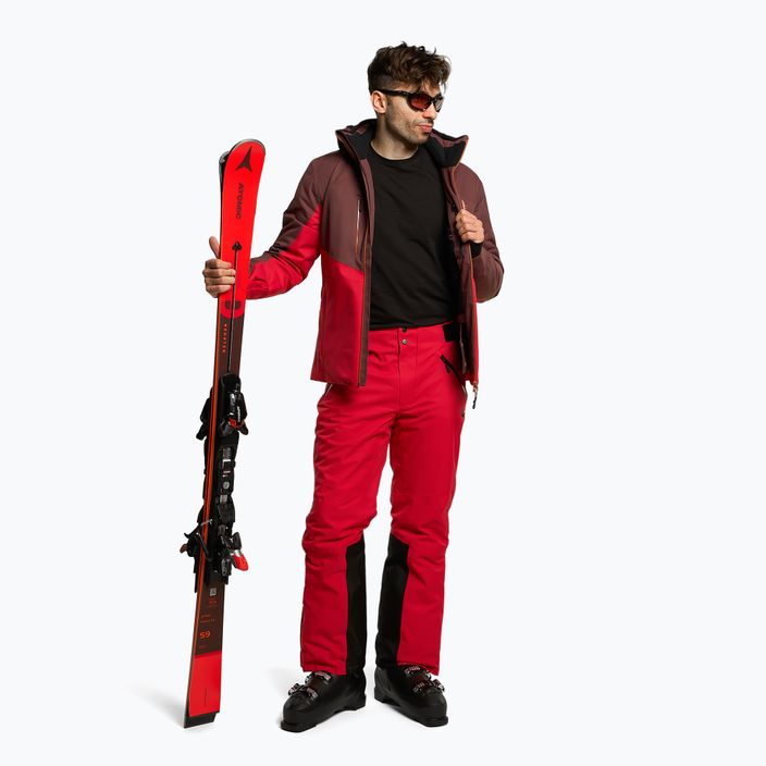 Pantaloni de schi pentru bărbați 4F roșu H4Z22-SPMN006 2