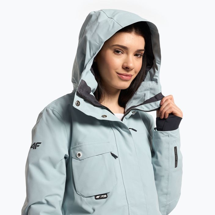 Jachetă de snowboard pentru femei 4F albastru H4Z22-KUDS001 4