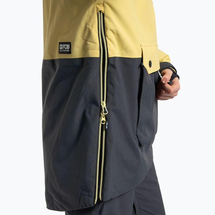 Jachetă de snowboard pentru femei 4F galben H4Z22-KUDS003 5