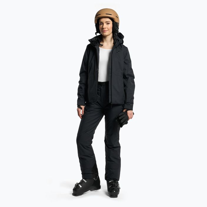 Jachetă de schi pentru femei 4F negru H4Z22-KUDN010 2