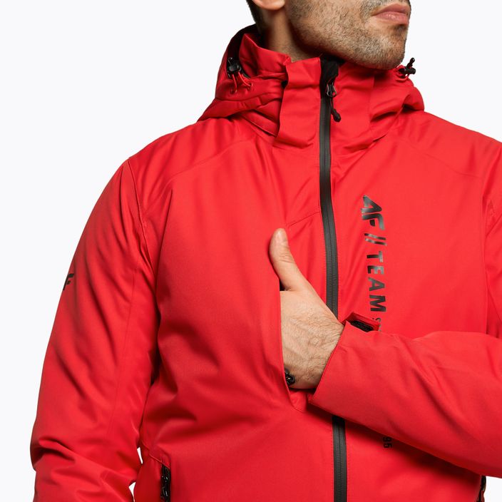 Jachetă de schi pentru bărbați 4F roșu H4Z22-KUMN003 6