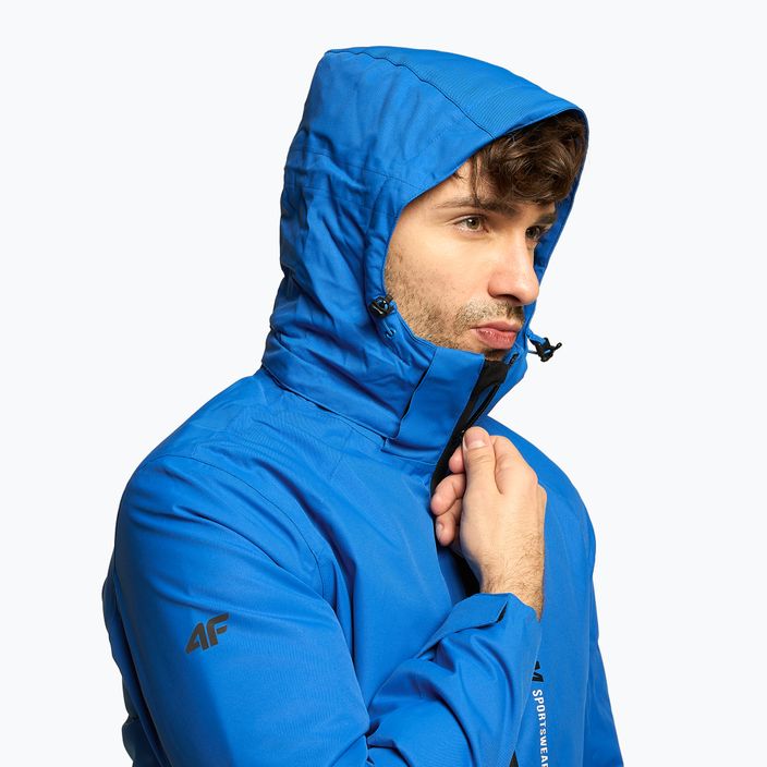 Jachetă de schi pentru bărbați 4F albastru marin H4Z22-KUMN003 4