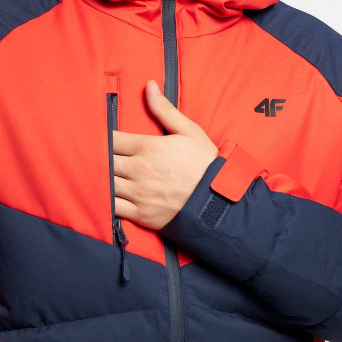 Jachetă de schi pentru bărbați 4F roșu-verde H4Z22-KUMN007 8