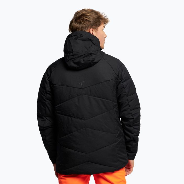 Jachetă de schi pentru bărbați 4F negru H4Z22-KUMN007 4