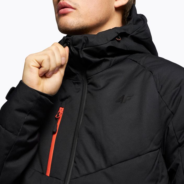 Jachetă de schi pentru bărbați 4F negru H4Z22-KUMN007 6