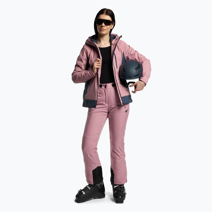 Pantaloni de schi pentru femei 4F SPDN002 roz H4Z22-SPDN002 2