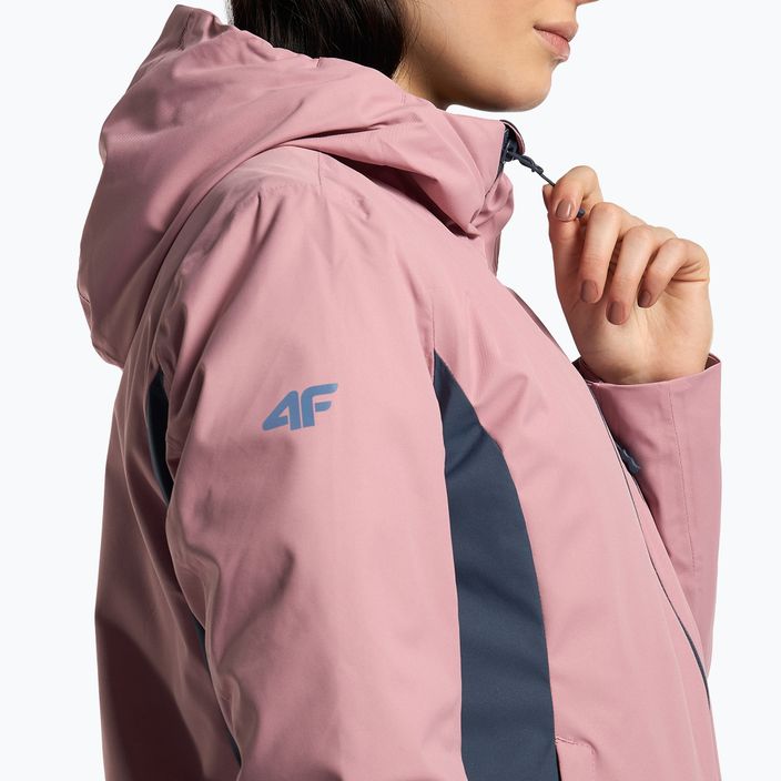 Jachetă de schi pentru femei 4F roz H4Z22-KUDN002 5