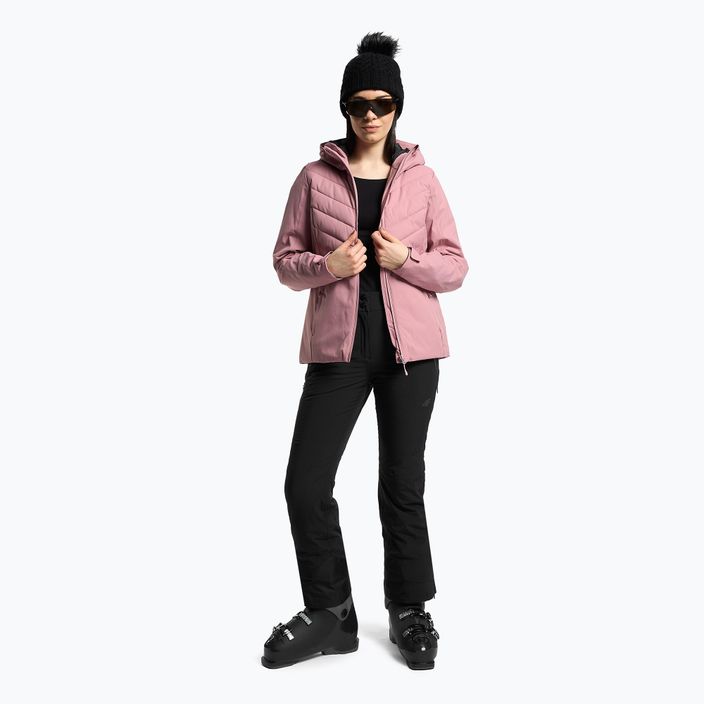 Jachetă de schi pentru femei 4F roz H4Z22-KUDN003 2