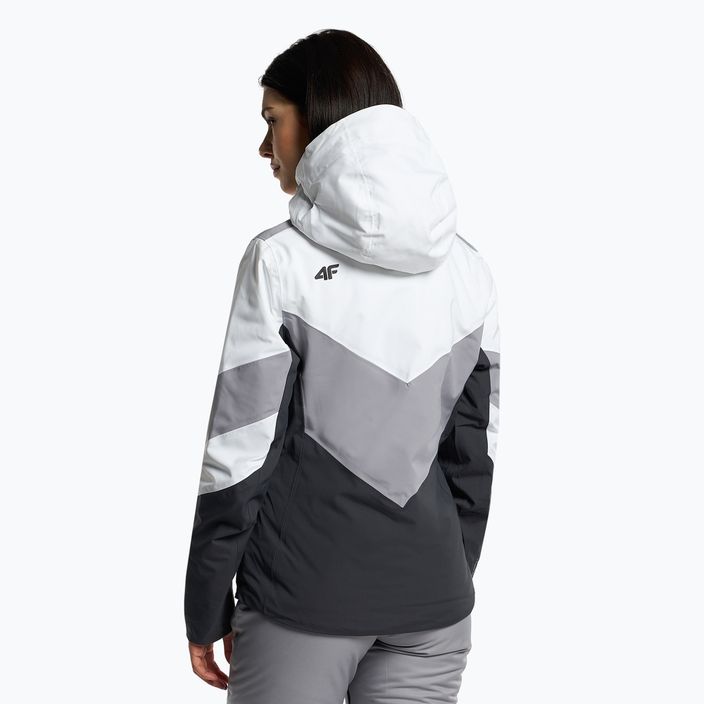 Jachetă de schi pentru femei 4F negru-gri H4Z22-KUDN008 3