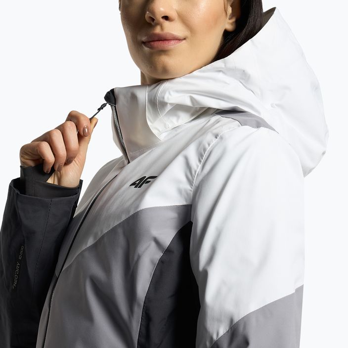 Jachetă de schi pentru femei 4F negru-gri H4Z22-KUDN008 5