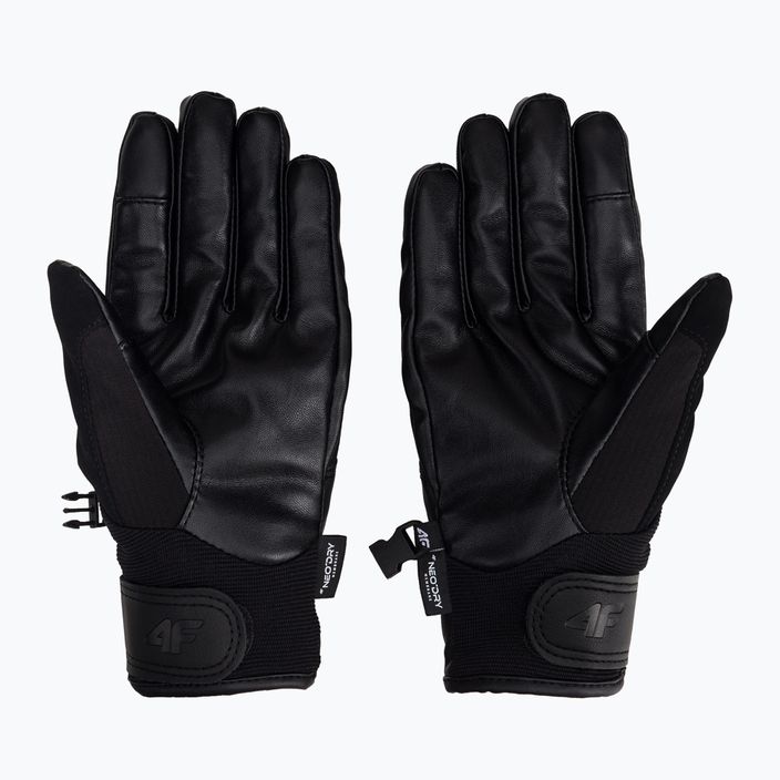 Mănuși de schi pentru bărbați 4F negru H4Z22-REM004 2