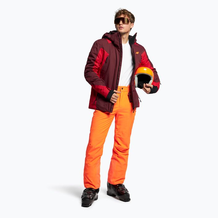 Jachetă de schi 4F pentru bărbați maro H4Z21-KUMN015 2