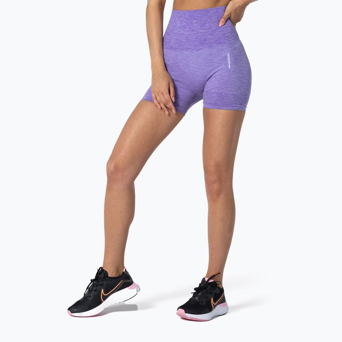 Pantaloni scurți fără cusături Carpatree Seamless pentru femei Model One violet SSOC-C 2