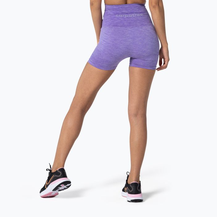 Pantaloni scurți fără cusături Carpatree Seamless pentru femei Model One violet SSOC-C 3