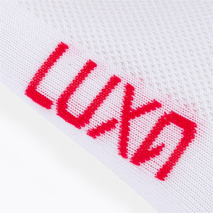 LUXA Flag șosete de ciclism albe și roșii LAM21SPFS 4