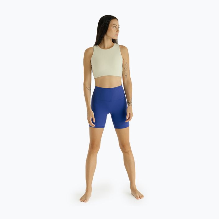 Pantaloni scurți de yoga pentru femei JOYINME Ribbed ultramarine 2