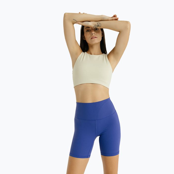 Pantaloni scurți de yoga pentru femei JOYINME Ribbed ultramarine 6