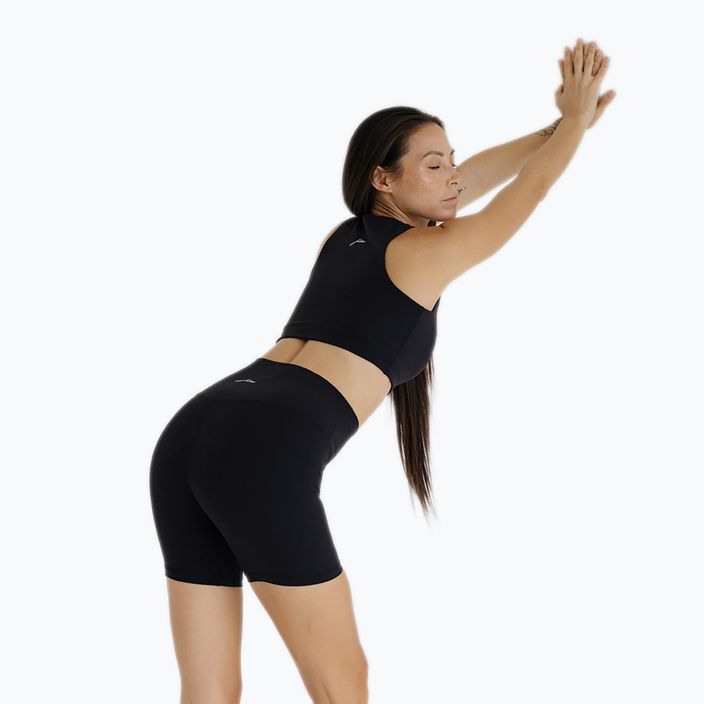 Pantaloni scurți de yoga pentru femei JOYINME Ribbed black 6