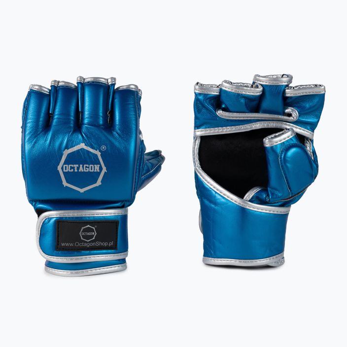 Octagon MMA mănuși de grappling albastru 3
